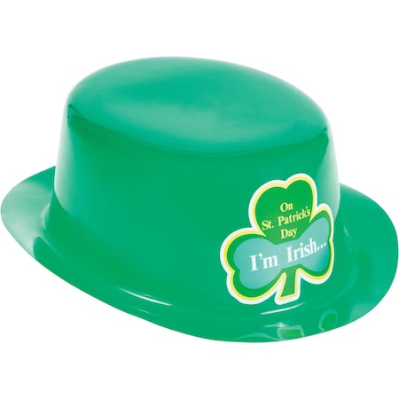 Creative Converting St. Patrick's Day Derby Hat, 11", 12PK 203070